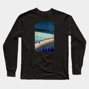 1857 Shin-Ohashi Bridge, Japan Long Sleeve T-Shirt